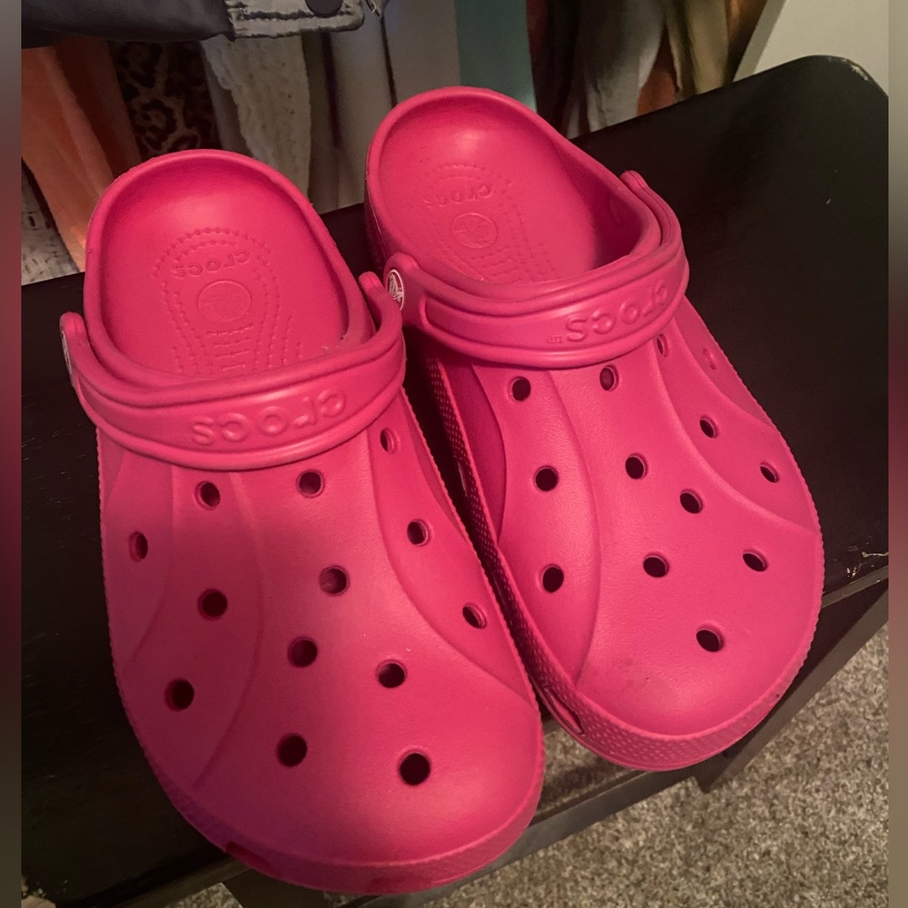 Pink Crocs